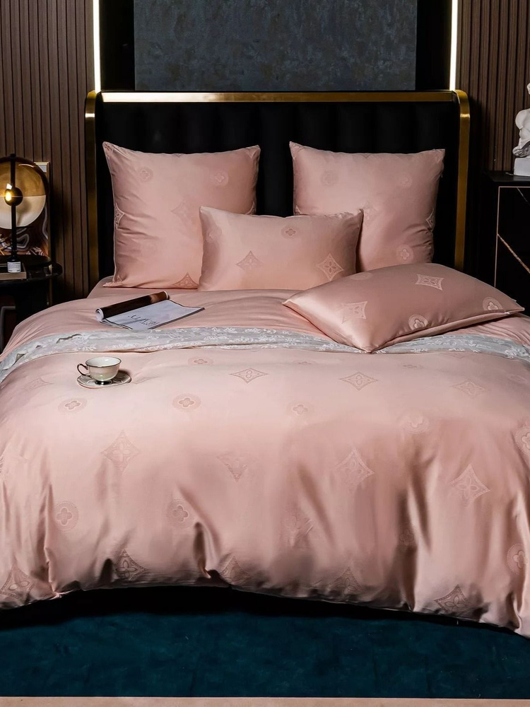 VIVA - HOME TEXTILE Комплект постельного белья, Сатин, Жаккард, Евро, наволочки 70x70 #1