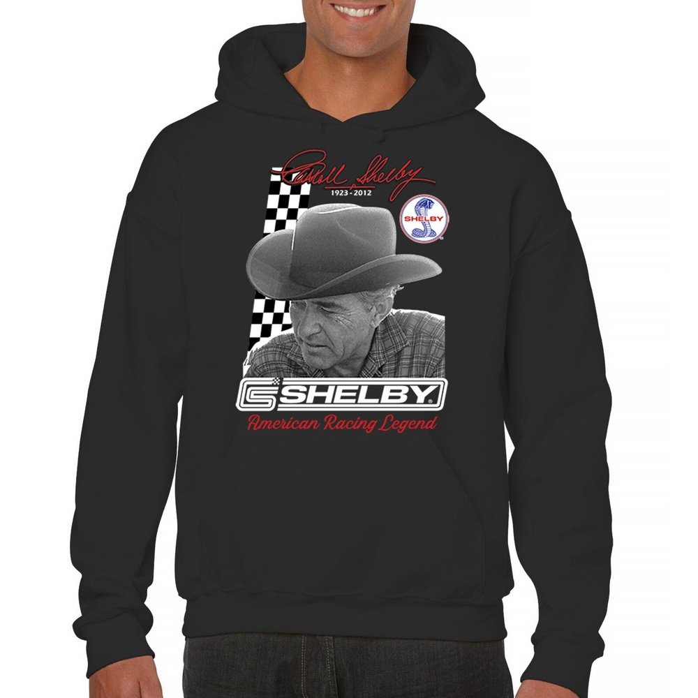 Худи Толстовка Carroll Shelby American Racing Legend Sweatshirt Cobra Mustang GT500 Hoodie #1