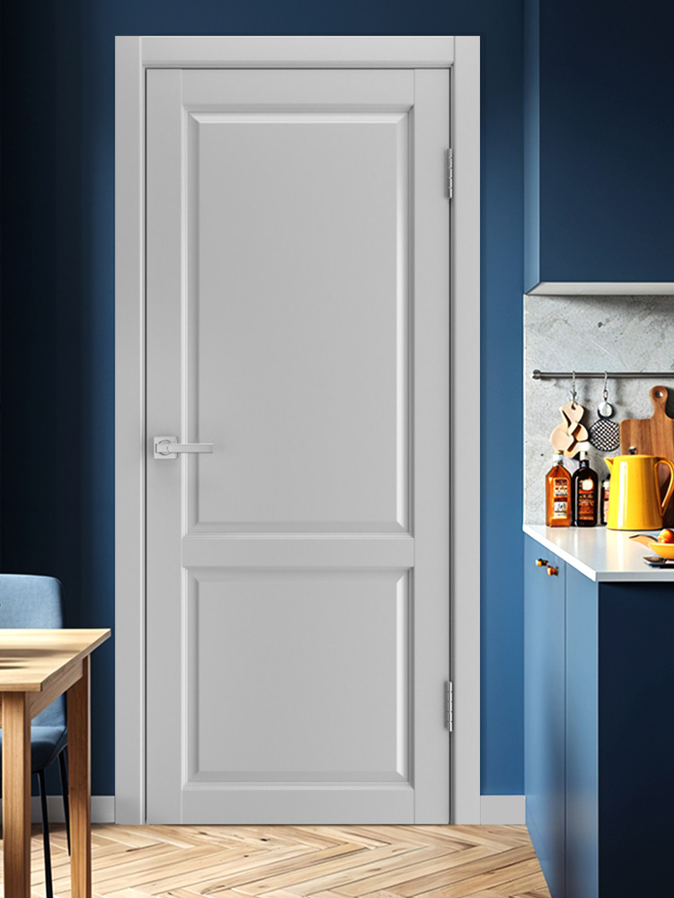 Дверь межкомнатная Classic-D 600х2000 светло-серая #1