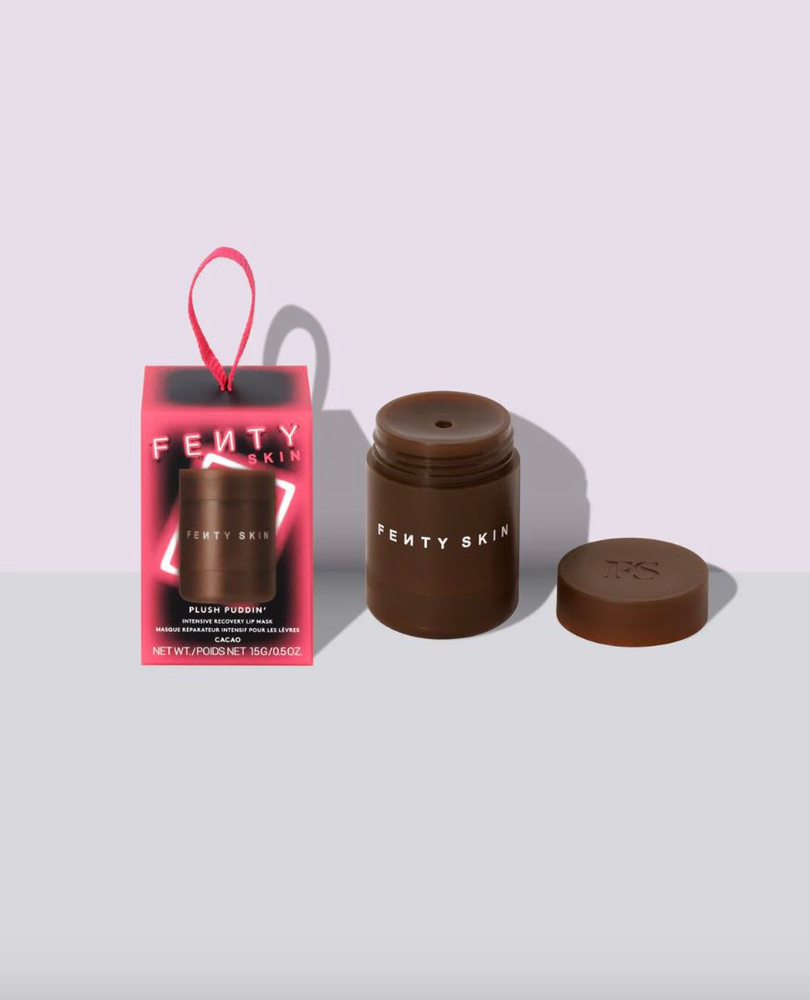 Fenty Skin Маска для губ в подарочном наборе Plush Puddin' Intensive Recovery Lip Mask 15гр - Cacao #1