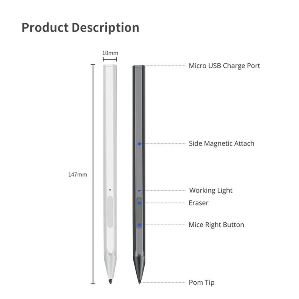 Портативный стилус для компьютера HP Envy Spectre Pavilion X360, черный #1