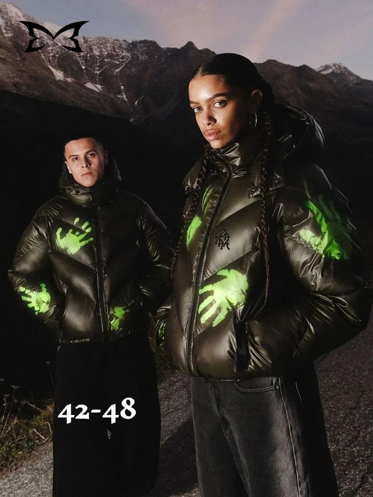 ジャケット・アウター mertra heat reactive puffer Пуховик Женский, Мужской Mertra Вышивка болотный без воротника