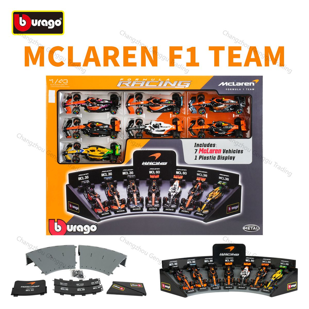 Bburago Auto Formula 1 Mclaren MCL 60 A Escala 1:43 #4 Lando Norris