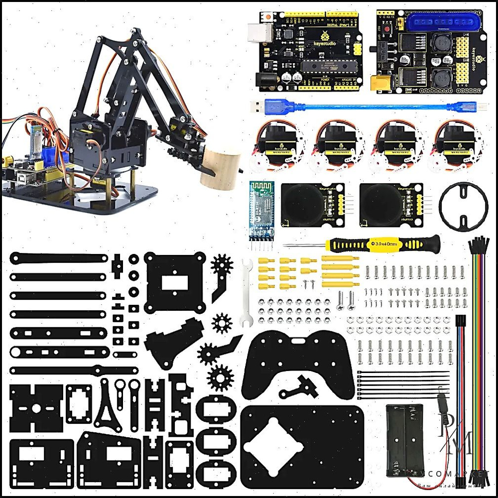 4DOF Robot Arm Kit для Arduino DIY Robot STEM программирования купить ...