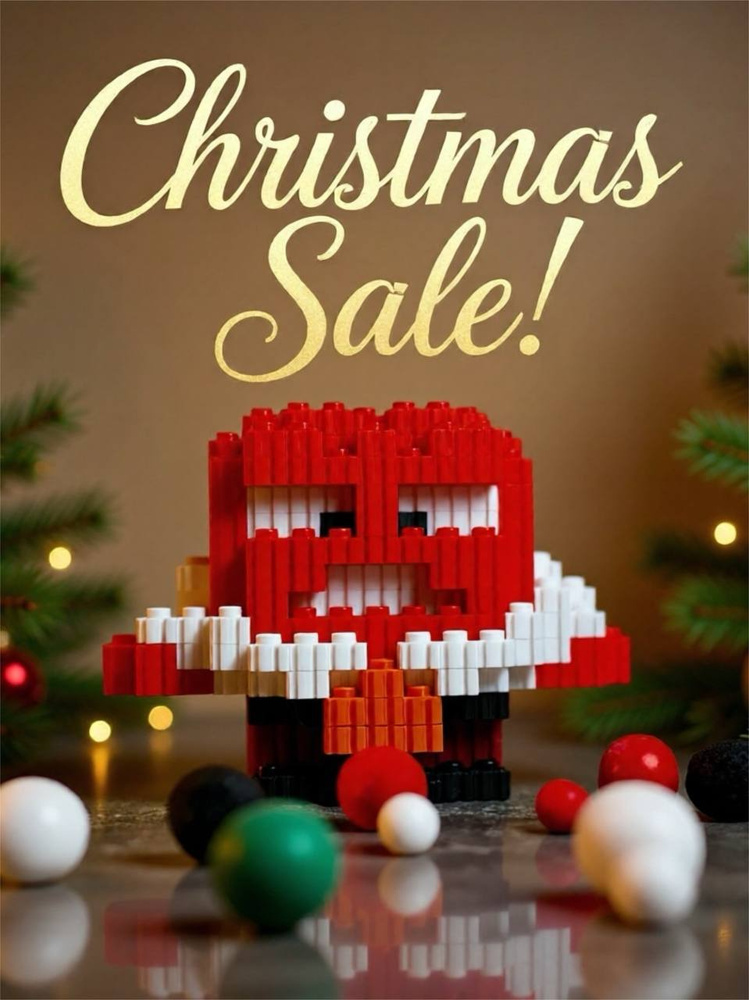 3д конструктор из миниблоков #1