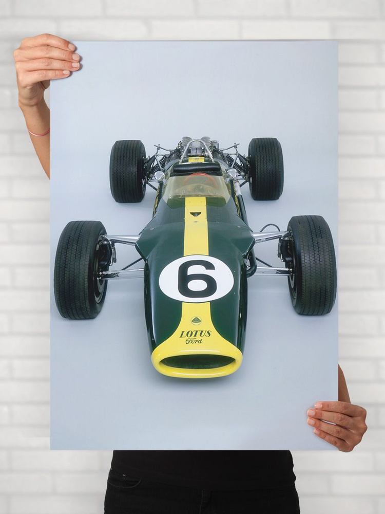 Плакат на стену для интерьера Легенды Авто (Лотус 49 - Lotus 49) - Постер по машине формата A1 (61x84 #1