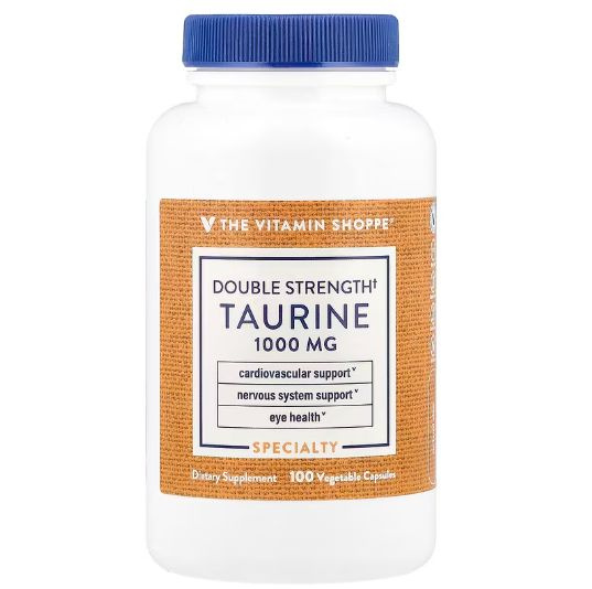 The Vitamin Shoppe, Double Taurine, 1,000 mg, 100 Vegetarian Capsules(100 капсу) #1