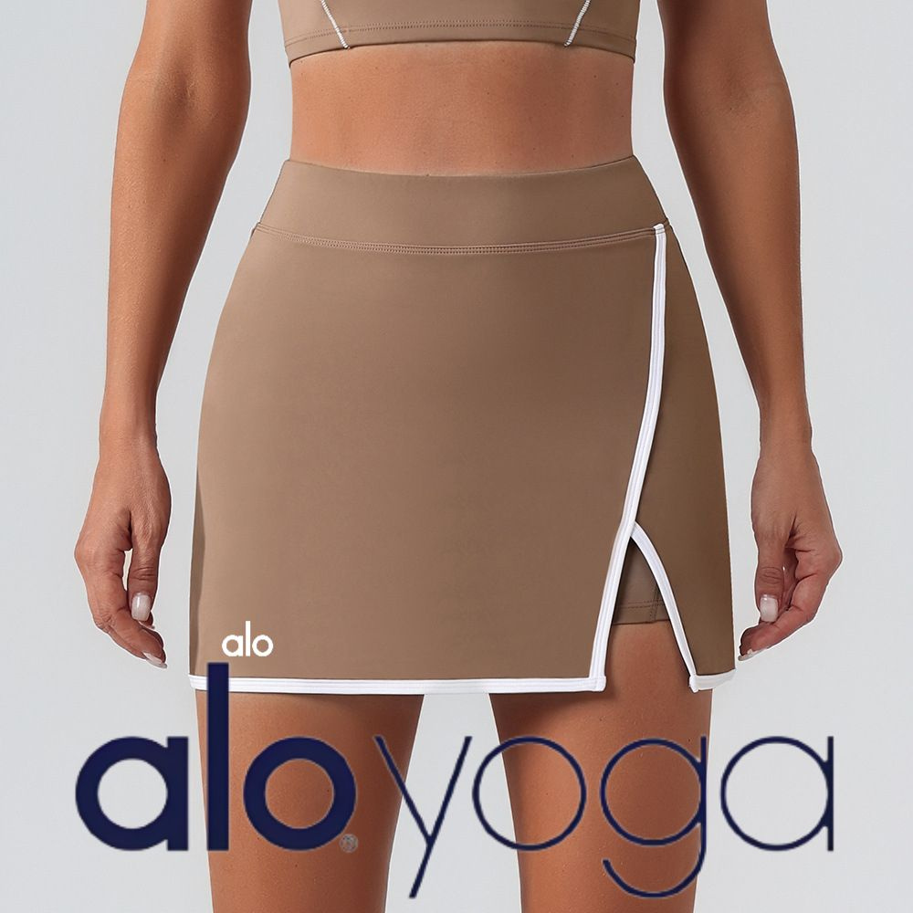 Юбка Alo Yoga Спортивная короткая юбка женская для фитнеса летняя облегающая дышащая для бега тенниса #1