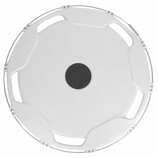 Колпак колеса декоративный R-22 5 задний пластик (белый) (ТТ)