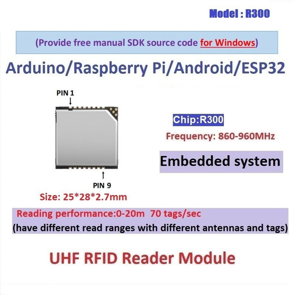 UHF RFID модуль R300 1 порт 865 868 / 902 928 МГц, до 20 м, TTL/USB ...