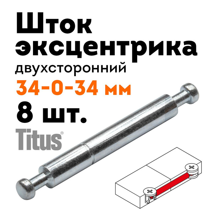 Эксцентрик двухсторонний мебельный