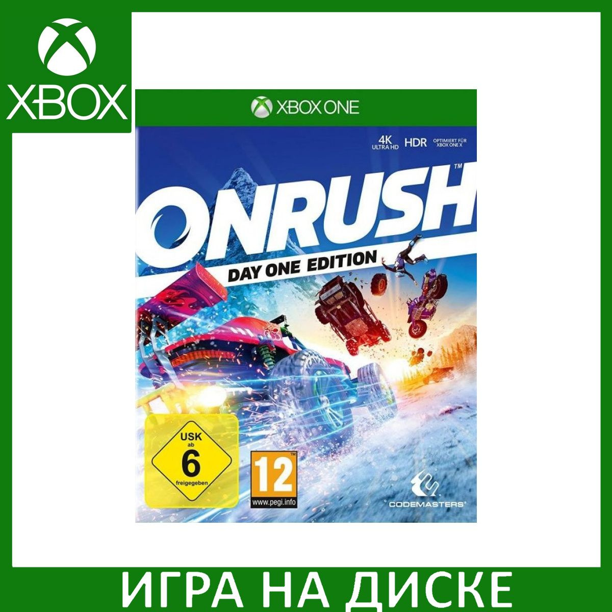 Диск с Игрой Onrush Day One Edition (Издание первого дня) (Xbox One). Новый лицензионный запечатанный диск.