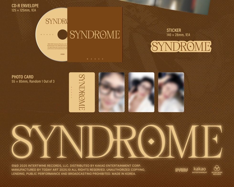 Альбом WONHO - SYNDROME 1st Full Album RANDOM Version