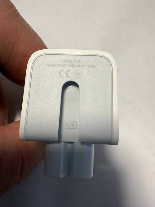 Переходник для блока питания Apple Euro Plug A1561 Well Shin