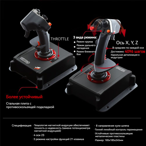 Авиационный джойстик FLASHFIRE Cobra V5 для авиасимуляторов на PC