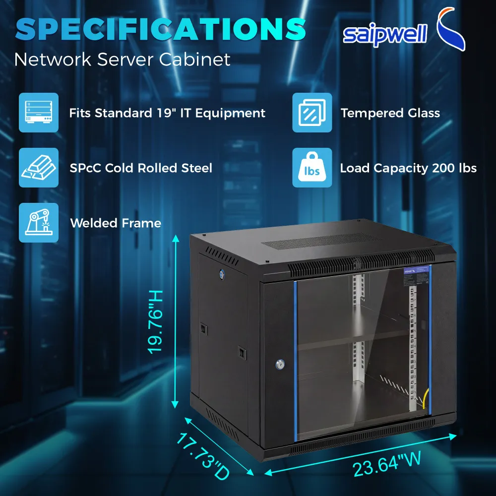 Шкаф телекоммуникационный 9U 600х502х450 мм, 600x502x450 мм