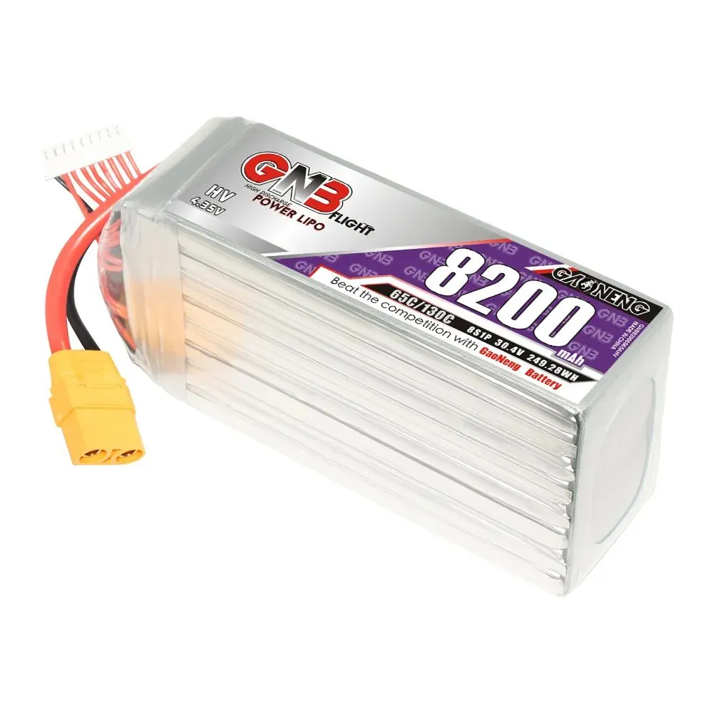 Gaoneng GNB 8S1P HV 30.4V 8200mAh 65C XT90 Lipo battery