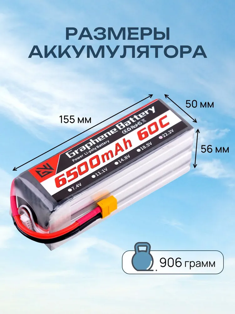 6S 22.2V 6500mAh 60C Lipo Graphene battery 6S 22.2V 6500mAh 60C Lipo Graphene battery