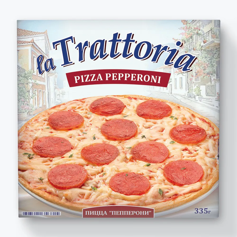 Пицца Пепперони 335 г, La Trattoria, замороженная, 335 г