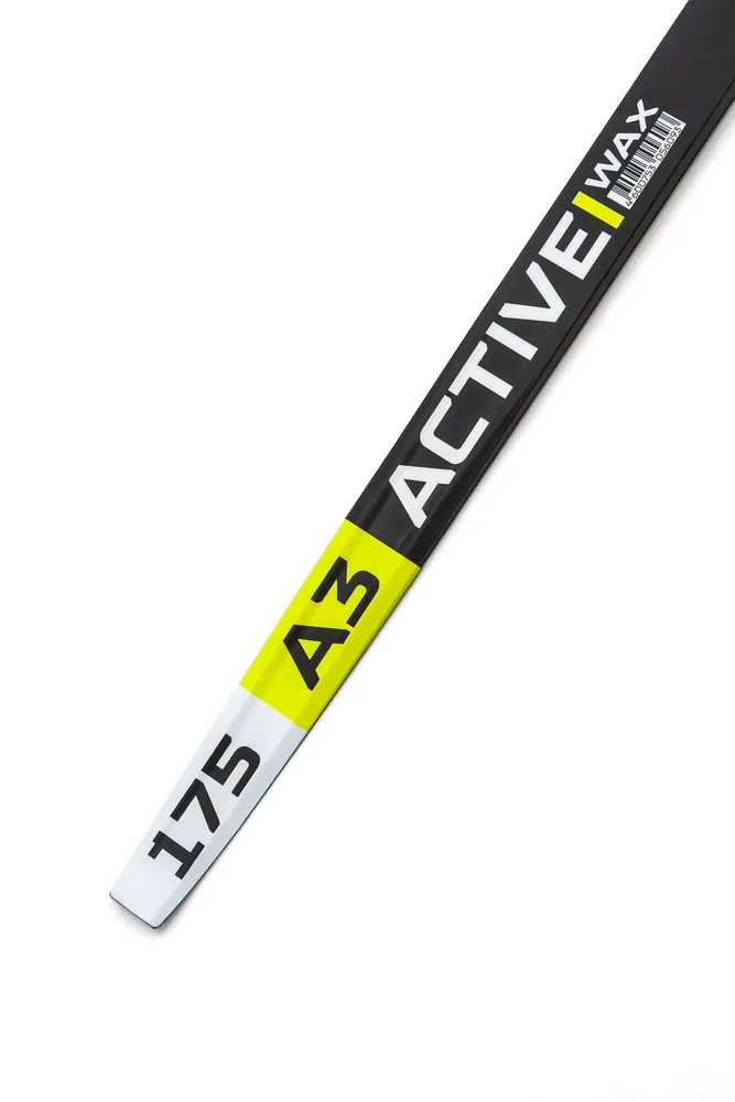 Лыжный комплект NNN с палками и креплением STC - 175 см WAX Brados Active A3 Yellow / без насечек, желтый, фото 4