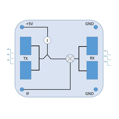 Hb100 Микроволновой Радарный Датчик 10,525 ГГц Индукционный Модуль Человеческого Тела
