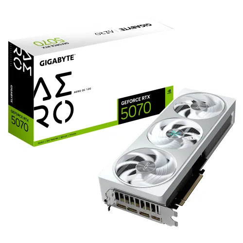 Gigabyte Видеокарта GeForce RTX 5070 AERO OC 12G