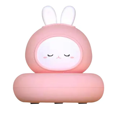 Детский ночник в виде кролика, мягкий свет, перезаряжаемый, сенсорное управление, для детской комнат