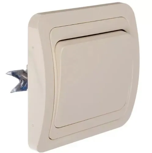 Выключатель скрытой установки 1 клавиша. 10А белый