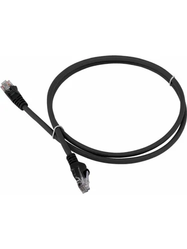 Патч-корд Lanmaster LAN-PC45/U5E-5.0-BK UTP RJ-45 вил.-вилка RJ-45 кат.5E 5м черный LSZH (уп.:1шт)