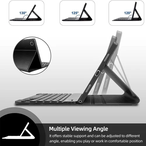 Съемный чехол для планшета с Bluetooth-клавиатурой/слотом для стилуса для Samsung Tab A7 Lite 8.7/T2