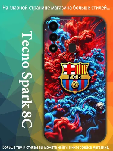 чехол для смартфона Подходит для Tecno Spark 8C Барселона футбольный клуб VDA89
