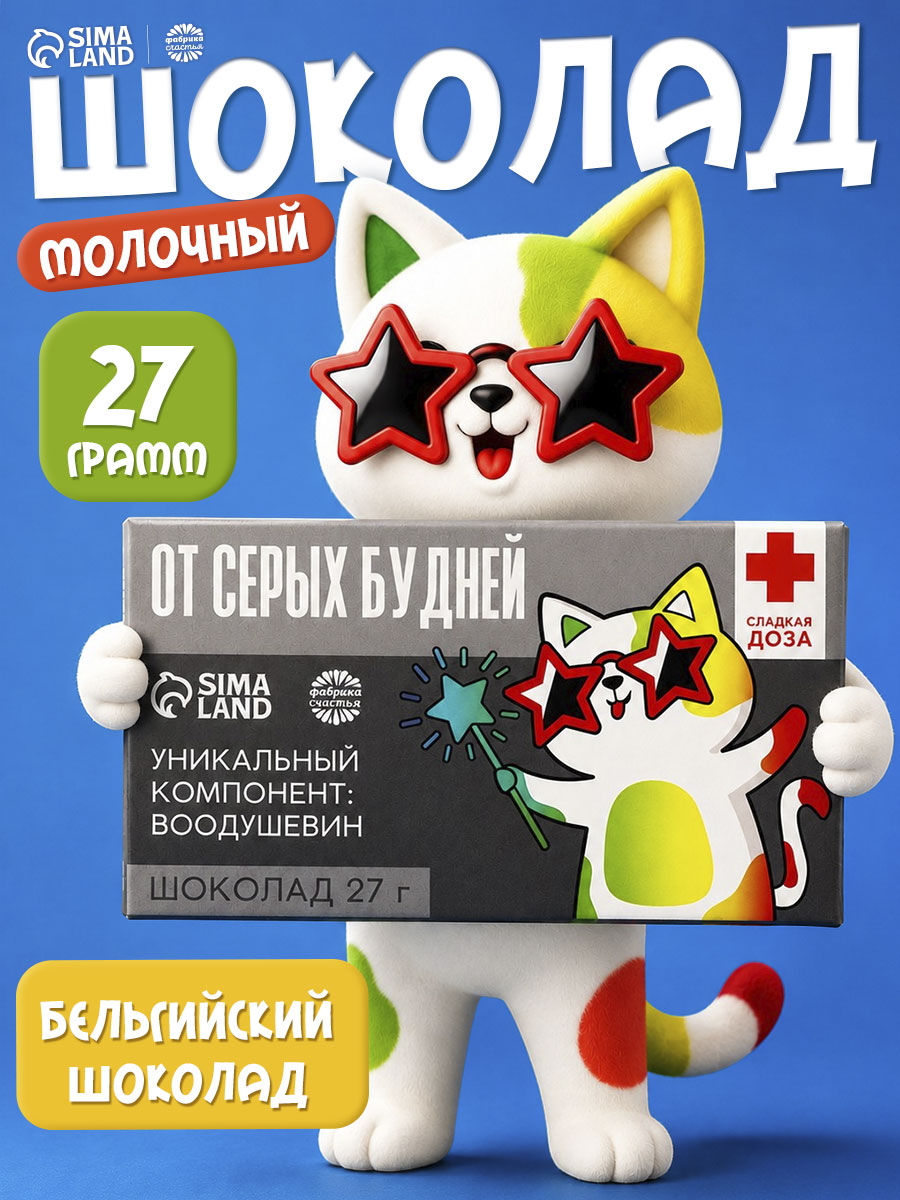Подарочный мини шоколад молочный плиточный прикол