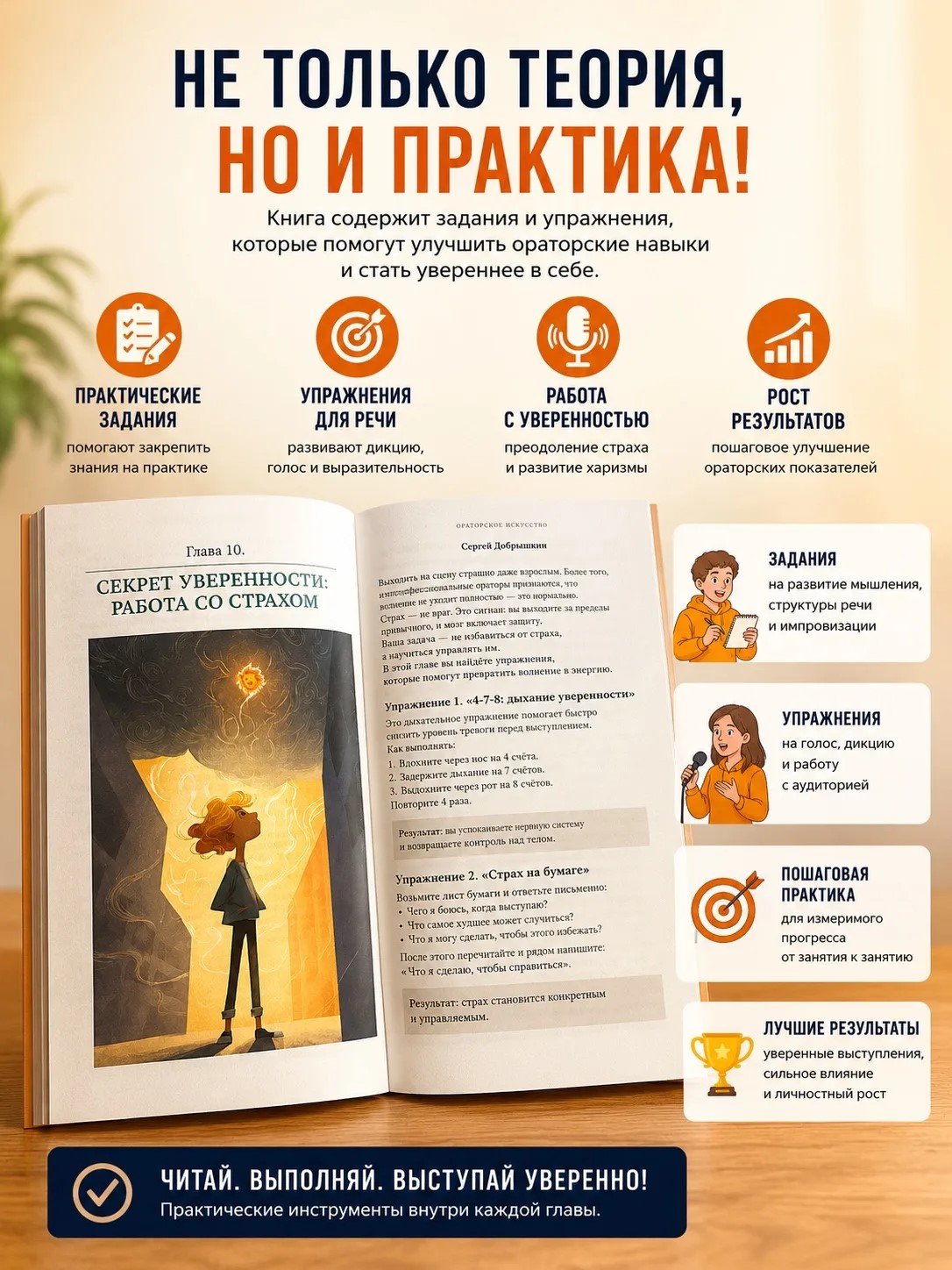 Книга-тренинг для детей 7-12 лет "Ораторское Искусство" | Public Speaking Training Book for Children 7-12: "The Art of Oratory" - Ozon image 2