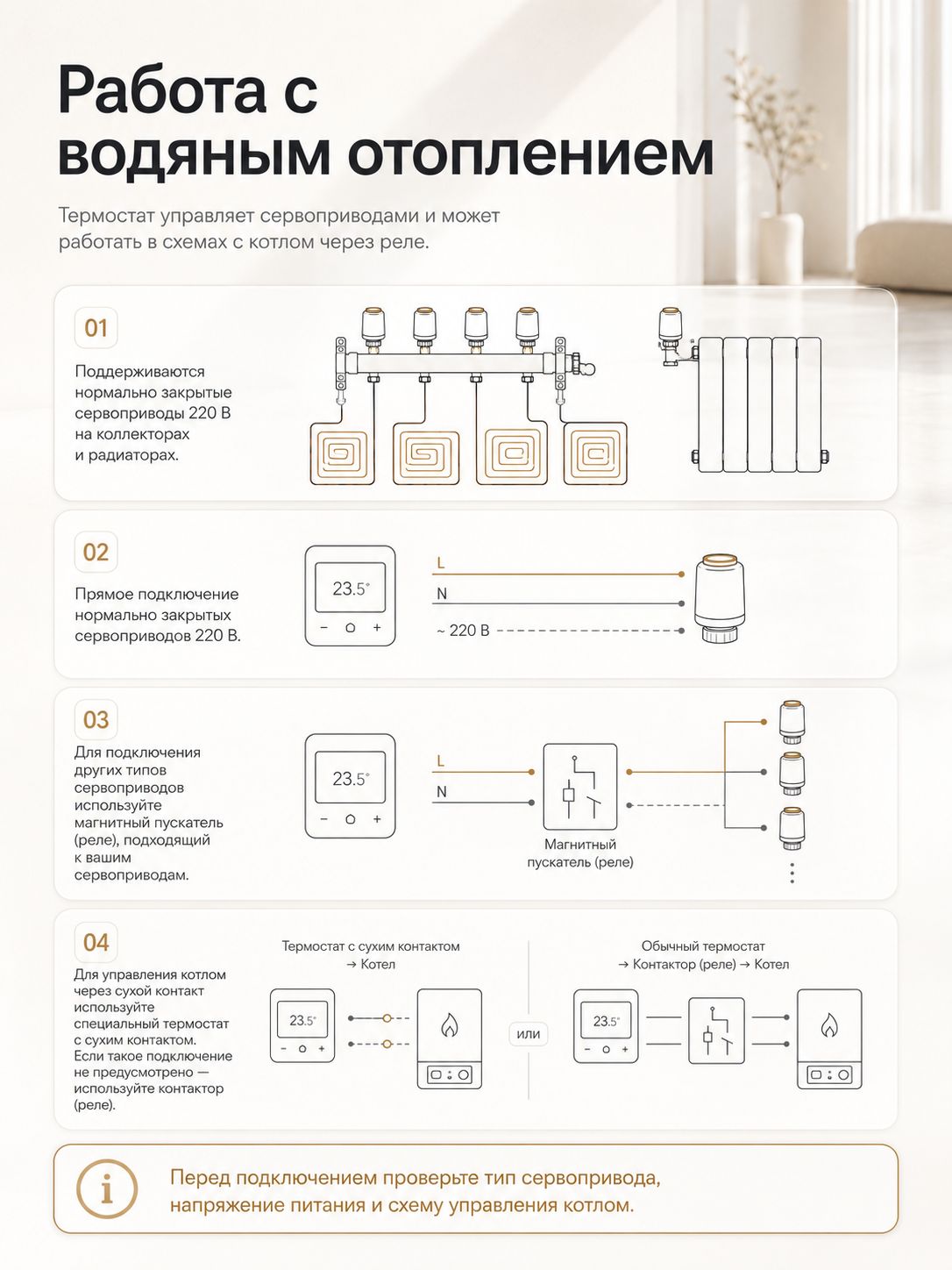 SHTEIN E51.716 WHITE — терморегулятор для теплого пола, фото 5