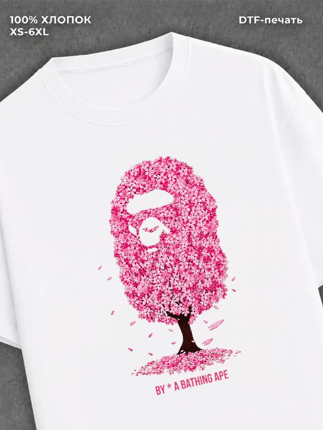Футболка Bape с сакурой