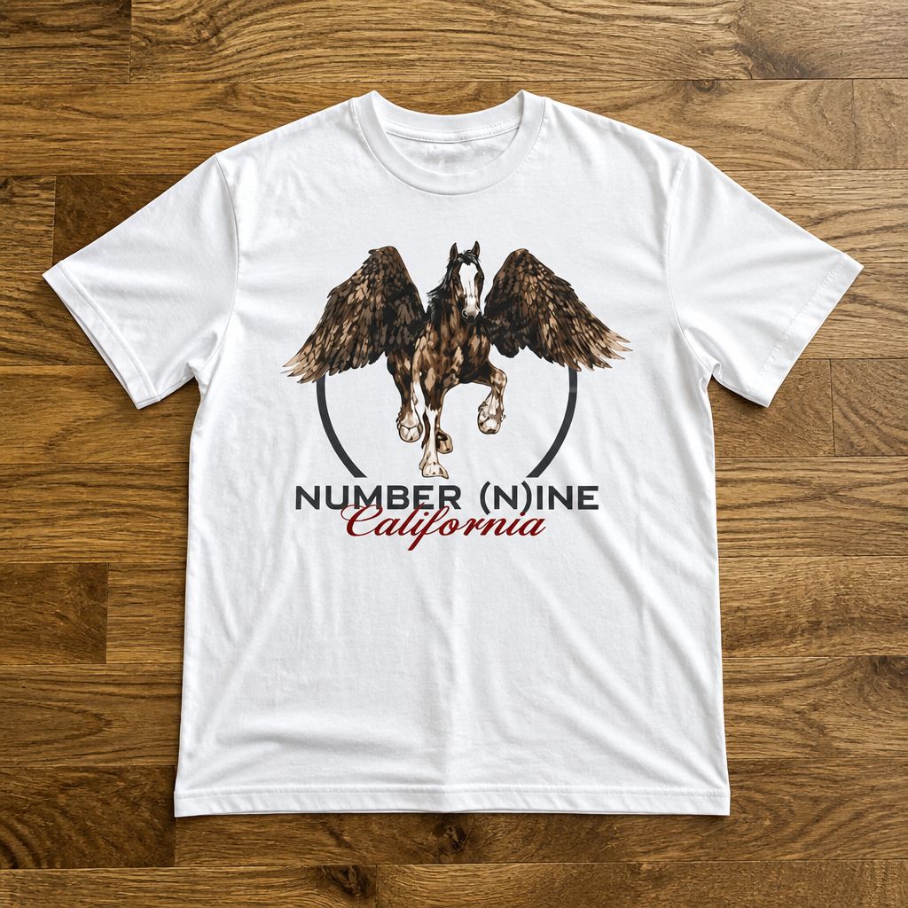 Футболка number nine california y2k type flat_lay