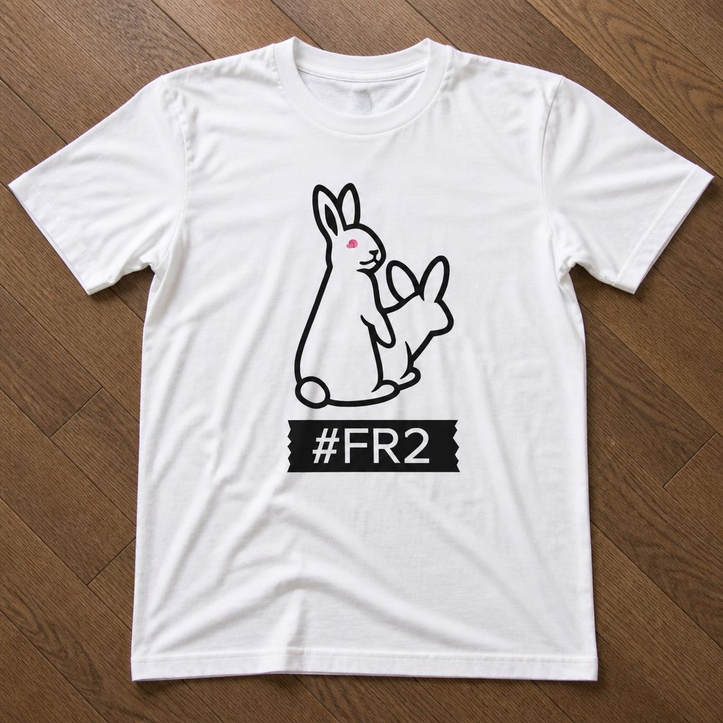 Футболка y2k FR2 кролики flat_lay