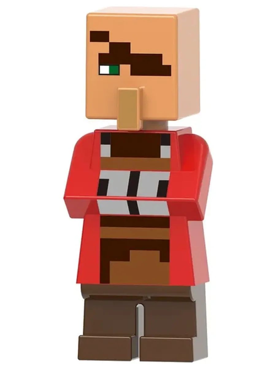 Фигурка Мирный Житель (Пират) в мантии, Minecraft Майнкрафт