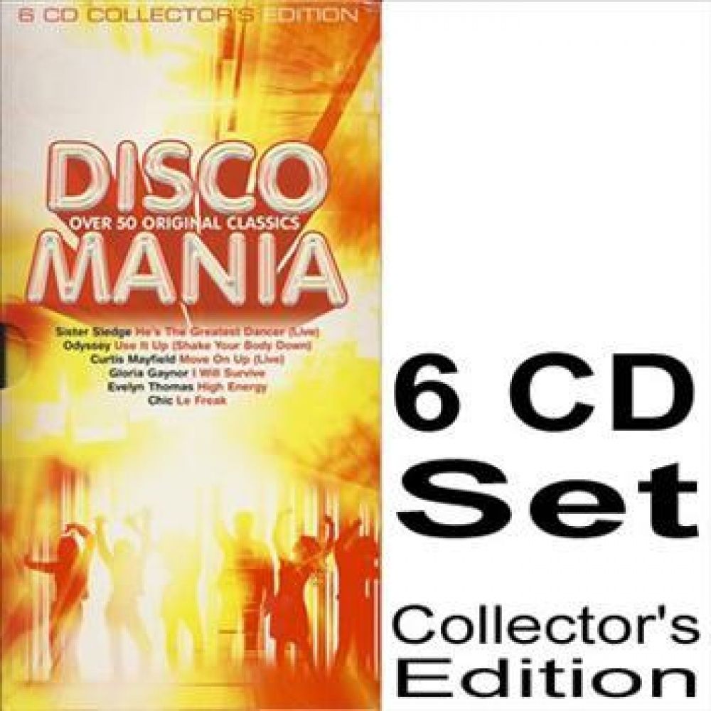 Mania Cd Компакт-диск Disco Mania - Over 50 Original Classics 6 CD Collector's ...