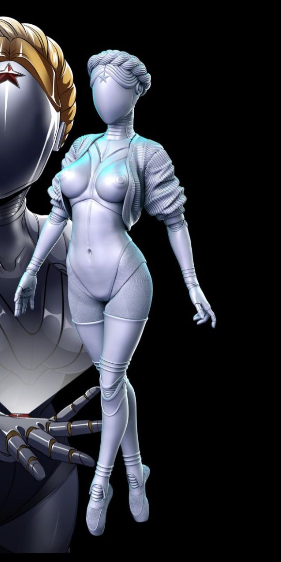 Статуэтка Atomic Heart фигурка 16 см под раскраску атомик херт