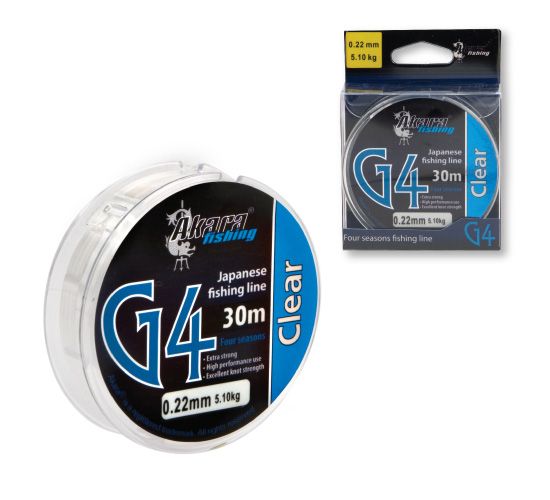 Леска Akara G4 Clear 30 м 0,25