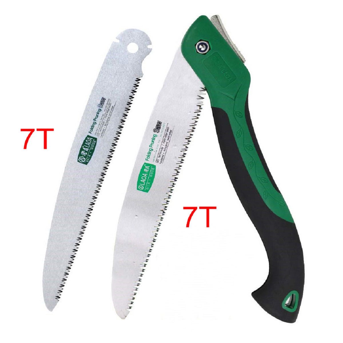 СкладнаяпилаLAOA,10-дюймовое,подходитдлякемпинга,садоводства,охотырезкидерева,25см,7T,Добавьтедополнительноелезвие.