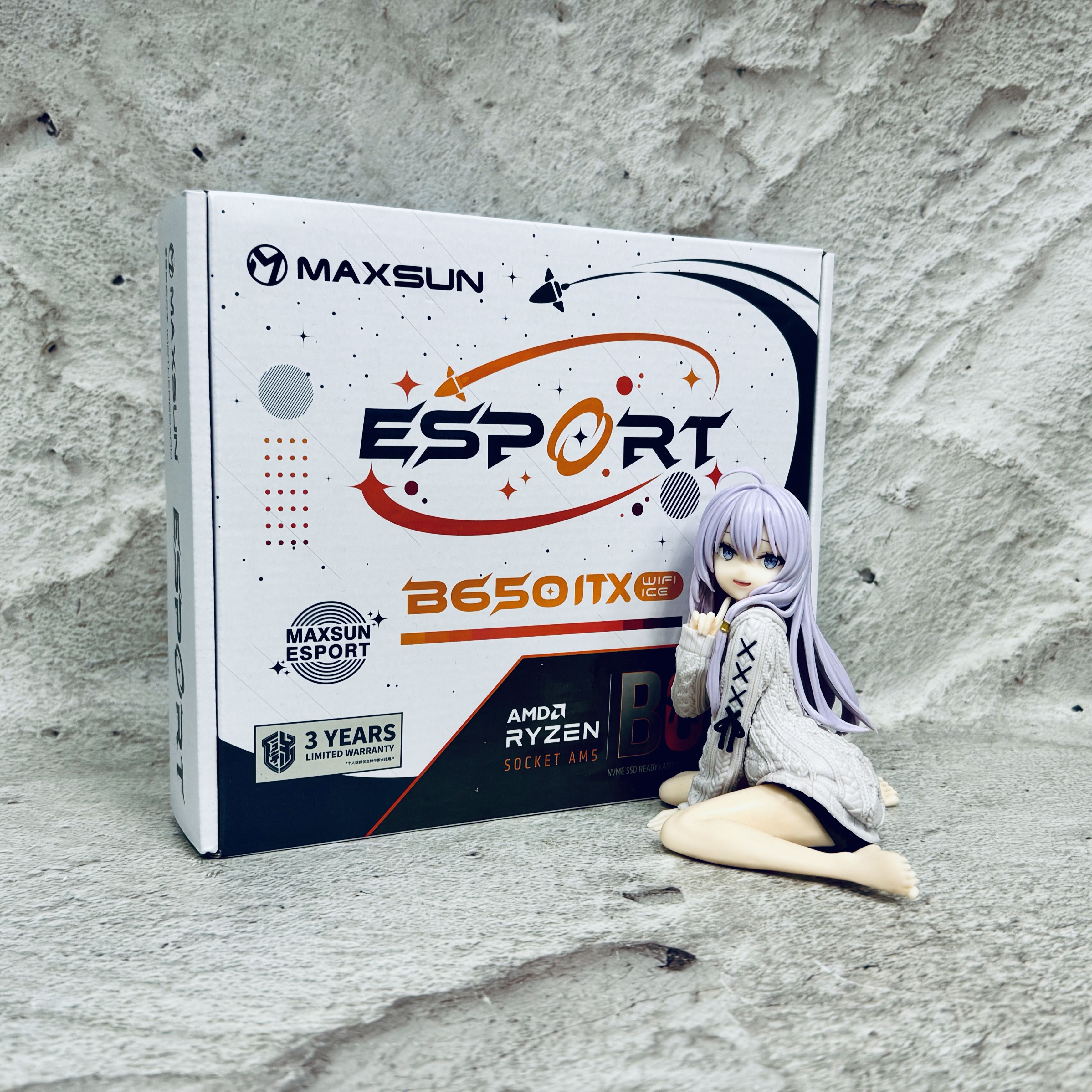Материнская плата Maxsun eSPORT B650 ITX wifi ICE купить на