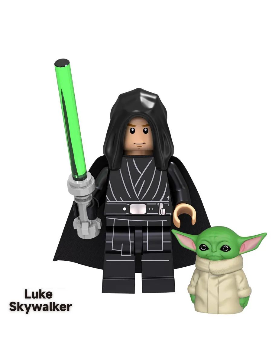Фигурка Люк Скайуокер и Грогу / Звёздные Войны / Star Wars