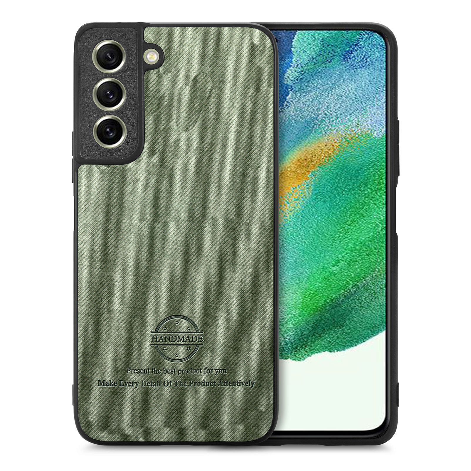 智能手机壳 用于 Samsung Galaxy S21 FE, 热塑性聚氨酯, 绿色