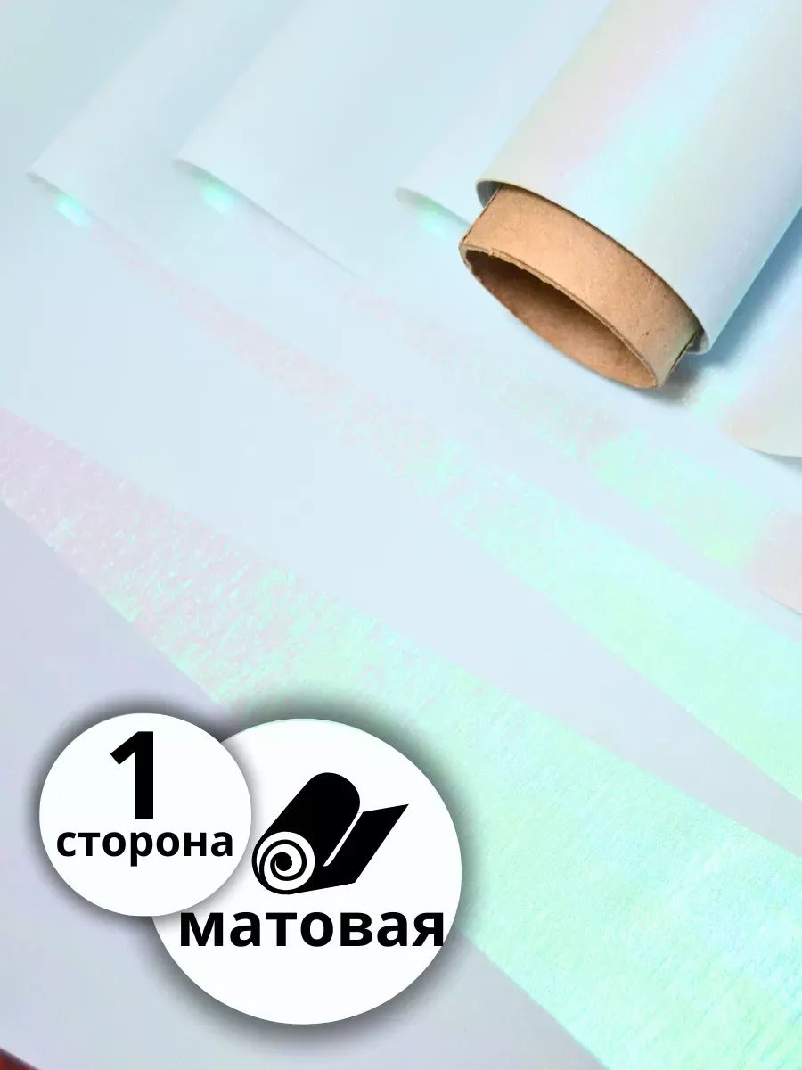 Пленка Двухцветная с Жемчужным Переливом 60см 10м Бирюза