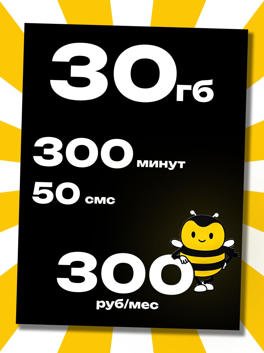 30Гб300мин50смсза300рублейвмесяцсимbeelineбезлимитный