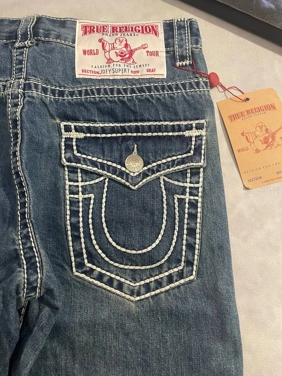 パンツ TRUE religion 30 Джинсы Женский, Мужской True Religion васильковый широкие