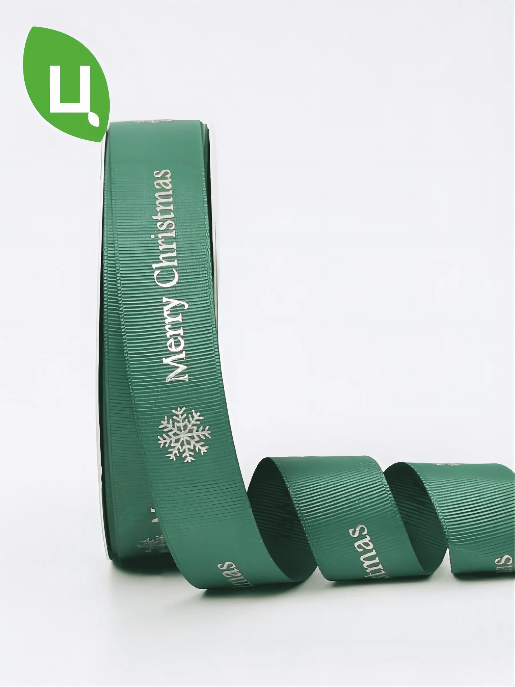 Лента Merry Christmas 5шт/уп Зелёный 1CM*80Y R.TJLWD095 Китай