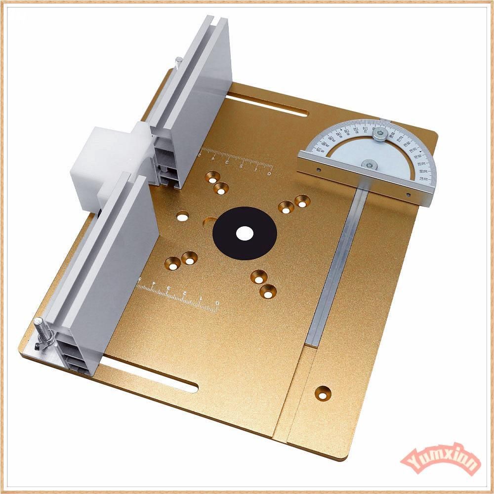 Алюминиеваявставнаяплитадляфрезерногостола,легкаяустановкаичеткаяшкала,дляплотницкихработ